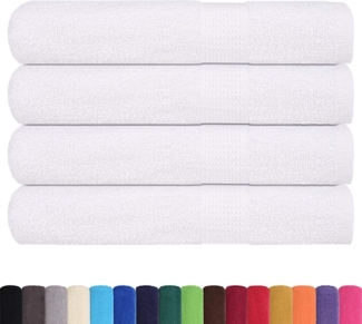 vidaXL Saunatücher 4 Stk. Weiß 80x200 cm 360 g/m² 100% Baumwolle 136662