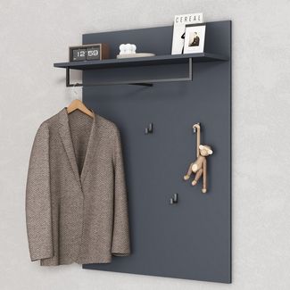 Mai & Mai Wandgarderobe Garderobenpaneel Hakenpaneel mit Ablage und 5 Haken Gabo-01