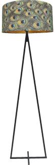 Stehleuchte Cross 1-flammig Samt Multicolor Ø52cm