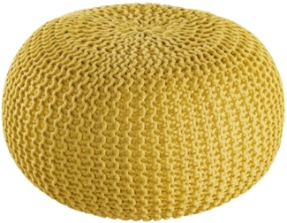 Pouf outdoor ø55cm Sitzpouf Terrasse Pool Garten gelb - freesia