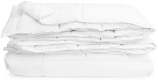 Mikrofaser Bettdecke 220x240 - Winterdecke 220x240 mit Hohlfaserfüllung - Warme Bettdecke atmungsaktiv, waschbar - Bettdecke allergikergeeignet