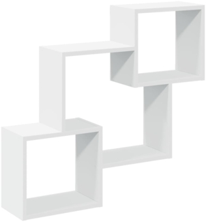 vidaXL Wandschrank 78x18x71 cm Weiß Holzwerkstoff 854805