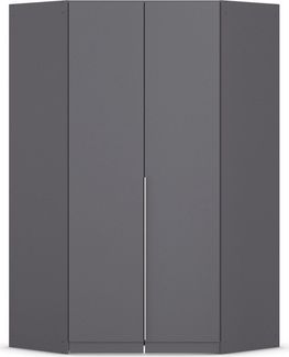 OTTO home Eckkleiderschrank Kleiderschrank Schrank Ankleidezimmer Schlafzimmer Garderobe AGORDO (in zwei Griff-Farben, Breite/Tiefe 117x117 cm, Höhen 210/229 cm) voll ausgestattet mit großzügigem Stauraum, 2 Höhen MADE IN GERMANY