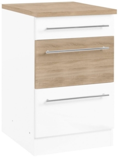 KOCHSTATION Unterschrank KS-Trient 50 cm breit, mit 2 großen Auszügen