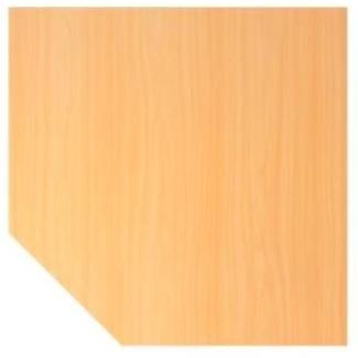 Verkettungsplatte trapezform / Stützfuß Buche / Graphit