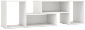 COSTWAY TV-Schrank TV-Regal freie Kombination, mit offenen Regalen, 110-134,5cm