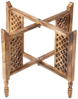 Marrakesch Orient & Mediterran Interior Tischbein Klapptisch Untergestell Klappbar Hania Braun 60cm, Handarbeit