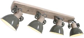 Deckenleuchte, Holz, Spot verstellbar, L 74 cm, GEARWOOD