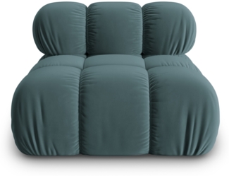 Micadoni Armloses Modul Bellis Samt Bluvel Türkis