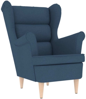 vidaXL Sessel Blau 74x84x100 cm Stoff 4016903