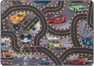 Primaflor-Ideen in Textil Kinderteppich Spielteppich CARS, rechteckig, Höhe: 6,5 mm, Kurzflor, Straßen-Spiel-Teppich, Motiv Autos, Kinderzimmer