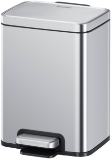 Fackelmann CHICAGO Mülleimer 6L, Silber matt