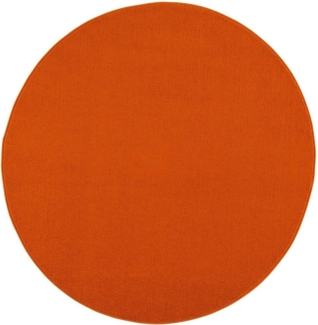 Sanat Teppich Uni, rund, Höhe: 13 mm, robuster Kurzflorteppich, große Farbauswahl, Wohnzimmer, alle Räume