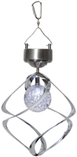 Best Season LED-Solar-Windspiel, Wind Mill, silber
