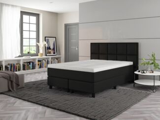 Boxspringbett 'Oslo' Grau 140x200 cm H3