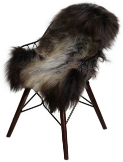 Hollert Fellteppich, Schaffelltierform, Lammfell Island gescheckt kuschelig weich Schaffell Fellteppich