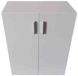 HTI-Living Mehrzweckschrank Kommode mit 2 Regalfächern Nina Weiß (Stück, 1-St, 1 Kommode) Schrank Anrichte Sideboard