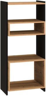 Standregal Tris Bücherregal 55x40x122cm eiche artisan / schwarz