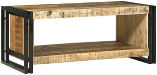 Couchtisch, Sofatisch Braun 90 x 50 x 38 cm Massivholz Mango