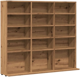 vidaXL CD-Regal Artisan-Eiche 100x23x89,5 cm Holzwerkstoff 856001