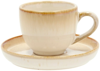 Bitz Espressotasse mit Untertasse cream/cream 0,07 l