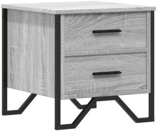 vidaXL Nachttisch Grau Sonoma 40x41x40 cm Holzwerkstoff 848510