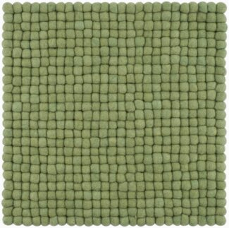 myfelt Stuhlkissen Filzkugel Sitzauflage eckig - 36 x 36 cm, 100% reiner Schurwolle, quadratisch, schmutzabweisend