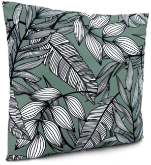 heimtexland Dekokissen Outdoor Garten Deko Kissen Outdoorkissen bedruckt, Lotus Effekt, schmutz- und wasserabweisend, inkl. Füllung