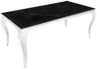 riess-ambiente Esstisch MODERN BAROCK 180cm schwarz / anthrazit / silber (Einzelartikel, 1-St)