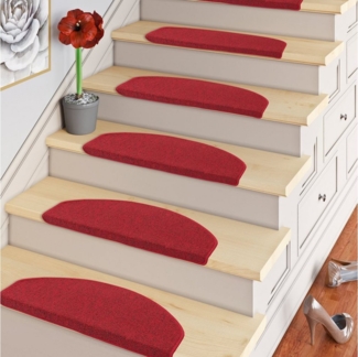 Pergamon Stufenmatte Trend Schlinge Stufenmatte Strong 15er-Set, Halbrund, Höhe: 5 mm