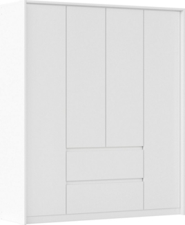 rauch Drehtürenschrank Mainz mit Passepartout optional mit Beleuchtung, Außentüren mit Push-to-Open Funktion