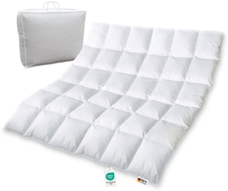 Extra warme 100% sibirische Daunen Bettdecke Daunendecke 200x200 1650g