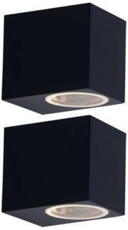 2er Set RGB LED Down Leuchten für Außenwände VT-7651