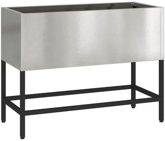 vidaXL Hochbeet Gartenpflanzer Silber 60 x 26 x 45 cm Edelstahl 865887