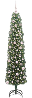 vidaXL Künstlicher Weihnachtsbaum mit 300 LEDs mit Ständer Grün 180 cm 3394945