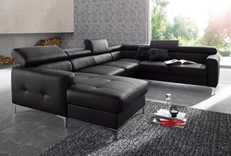COTTA Wohnlandschaft Sammy U-Form, mit Kopfteilverstellung, optional mit Bettfunktion und Bettkasten