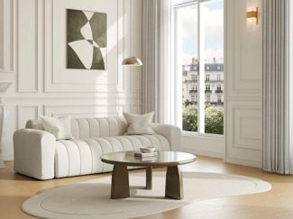 Vente-unique - Couchtisch aus MDF - Khaki lackiert - ZINAPA