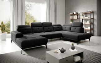 Wohnideebilder Bretan Schwarz Ecksofas & Eckcouches CO-BRE-RT-10VER