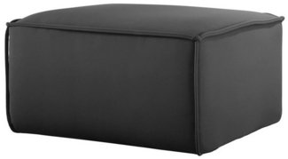 Polsterhocker Designerhocker CELES PREMIUM 65x65 cm Stoff Opera Velvet Dunkelgrau