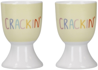 neuetischkultur 2er-Set CRACKIN' Eierbecher Porzellan