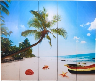 vidaXL Raumteiler klappbar 200 x 170 cm Strand 240478