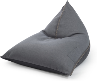 Sitzsack 115 x 90 x 110 cm Mittelgrau