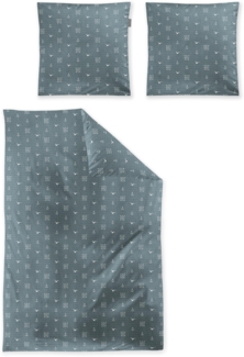 Irisette Easy Soft-Seersucker Bettwäsche 155x220 Möve Anker Maritim jade 8603-20