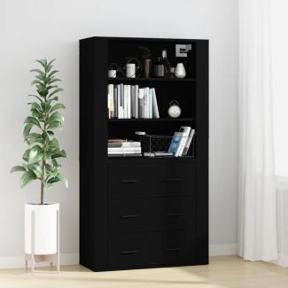 vidaXL Highboard Schwarz Holzwerkstoff 3185392