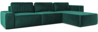 AX LIVING Couch XXL L Form Arkleton Eckcouch Grün 360cm – Komfort R