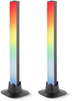 MeLiTec Bluetooth RGB Tischleuchten "MeLiQualizer" 2er Set