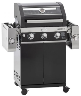 RÖSLE BBQ Gasgrill Videro G3-S Vario mit Schutzhaube und Salzstein