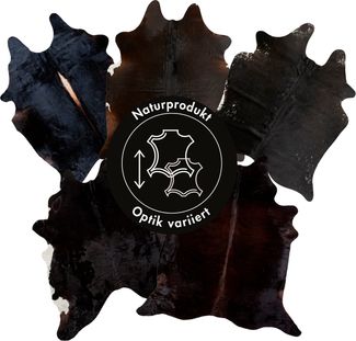 LUXOR living Fellteppich Rinderfell, fellförmig, Höhe: 2 mm, echtes Rinderfell, Naturprodukt - daher ist jedes Fell ein Einzelstück