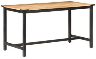vidaXL Esstisch 140 x 70 x 76 cm Raues Massivholz Mango 287434