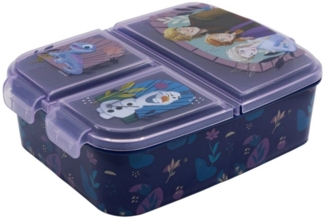 Stor Lunchbox Kinder Brotdose mit Unterteilung 3 Fächer Brotbox Brotbüchse, Kunststoff, (1-tlg), Stitch